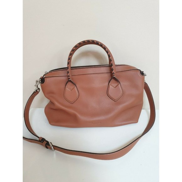 Marc Jacobs Snapshot cross body leather Hand Bag Logo braid handle brown NEW - Picture 3 of 7